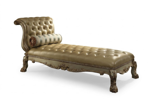 Chesterfield chaise longues leather sofa golden recliners Chesterfield sofa