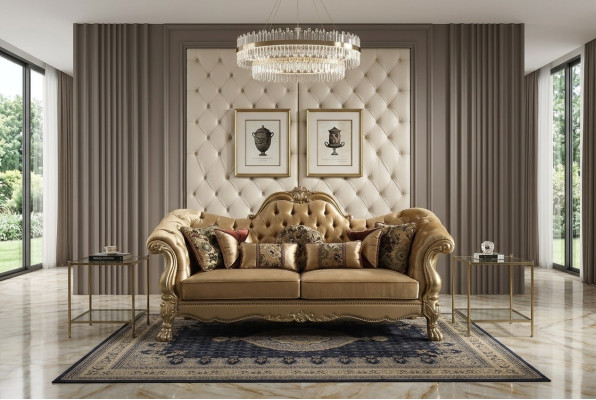 Chesterfield 3 Seater Relax Club Sofas Lounge Sofa Textile Upholstery Couch Fabric