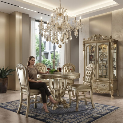 Designer round dining table, noble table, round tables, classic furniture
