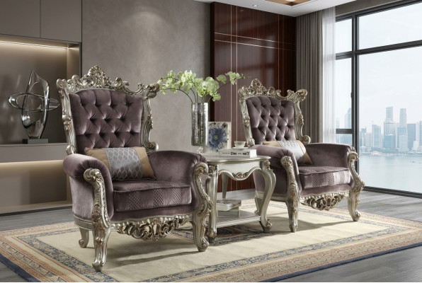 Lounge chair wing club furniture designer TV sofa chair velvet upholstery