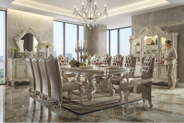 Royal dining table + 6x chairs dining room complete set 7-piece.