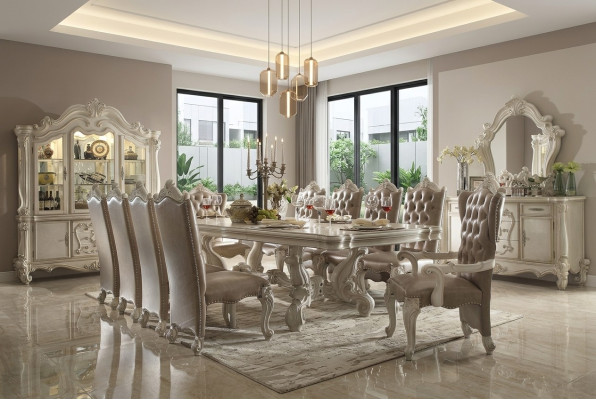 Royal dining table + 6x chairs dining room complete set 7-piece.