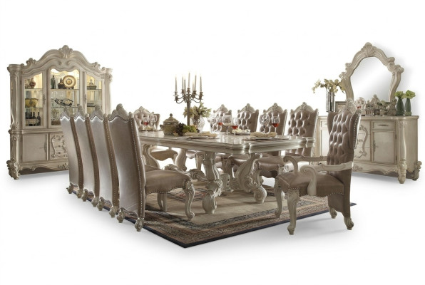 Royal dining table + 6x chairs dining room complete set 7-piece.