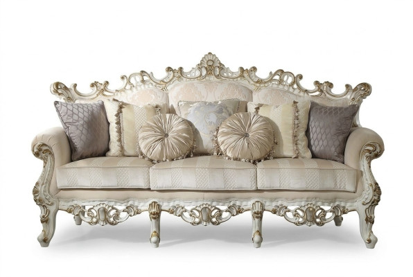 Luxury Sofa Design Couch Upholstery Classic Furniture Three-Seater Three-Seater