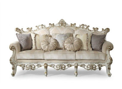 Luxury Sofa Design Couch Upholstery Classic Furniture Three-Seater Three-Seater