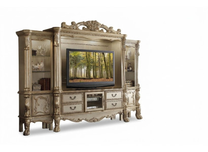 TV wall wood style baroque shelf living room furniture cabinet new classic
