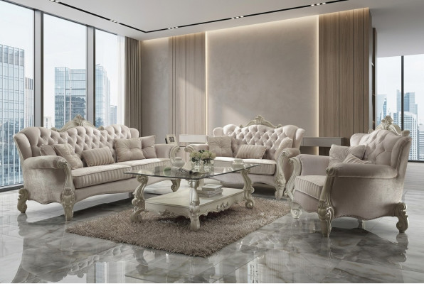 Luxury Furniture Sofa Set Couch Decor Sofa Upholstery 3+2+1 Seater + Coffee Table