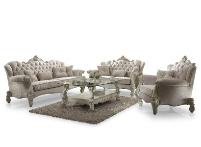 Luxury Furniture Sofa Set Couch Decor Sofa Upholstery 3+2+1 Seater + Coffee Table