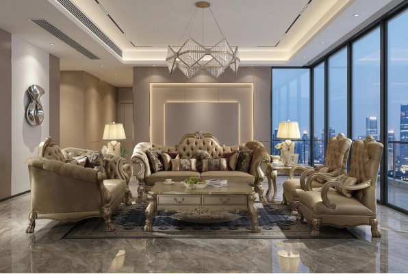 Luxury furniture sofa set couch sofa upholstery 3+2+1+1 seater with coffee table