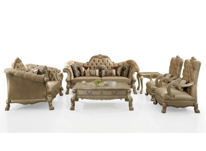 Luxury furniture sofa set couch sofa upholstery 3+2+1+1 seater with coffee table