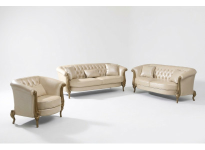Leather sofa suite 3+2+1 seater set upholstery sofa couch sofas couches