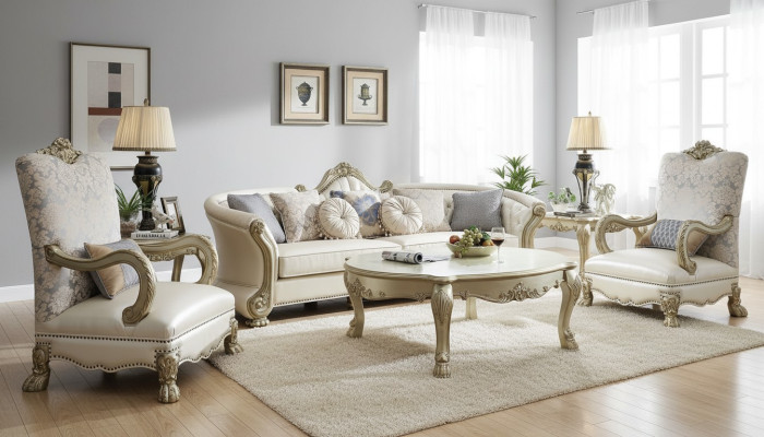 Luxury Furniture Sofa Set Couch Sofa Upholstery 4+1+1 Seater with Coffee Table