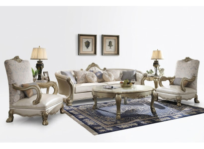 Luxury Furniture Sofa Set Couch Sofa Upholstery 4+1+1 Seater with Coffee Table
