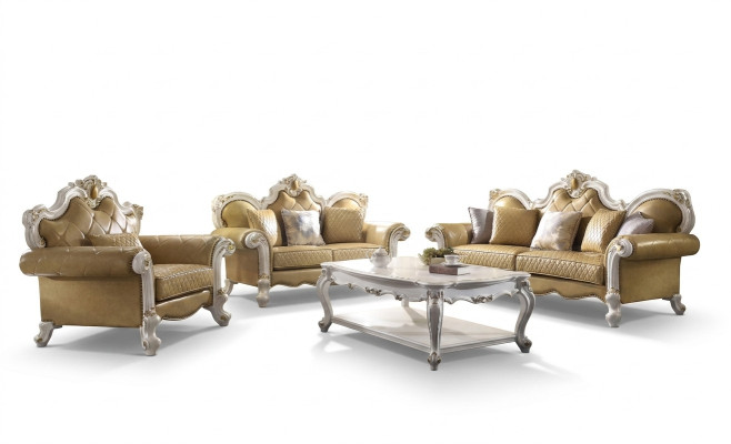 Sofa set 3+2 seater classic living landscape leather sofas couches