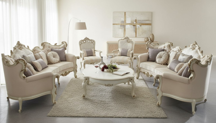 Luxury Furniture Sofa Set Couch Sofa Upholstery 4+4+1+1 Seater with Coffee Table