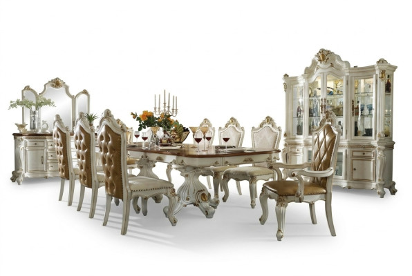 Classic dining room set designer dining table 8x chairs complete suite baroque rococo