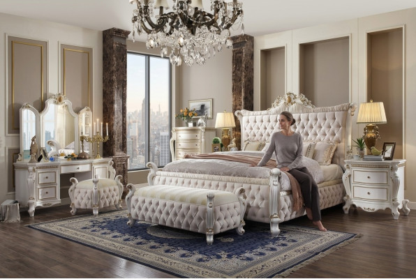 Chesterfield bed upholstered beds bedroom decorative double bed beds
