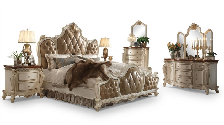 Luxury Chesterfield Beds Leather Royal Palace Bed Hotel Double Bed