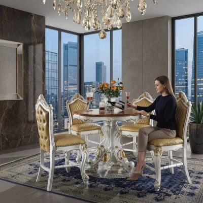 Baroque round dining table round classic table round round tables wood