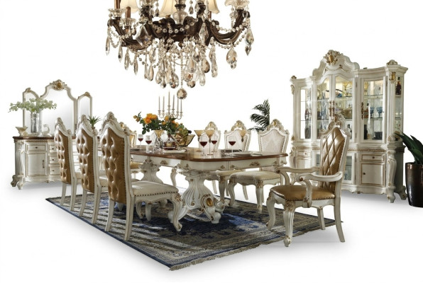 Sideboard Luxury Display Cabinet Showcase Glass Antique Style Baroque Rococo