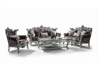 Sofa set 3+2 seater classical living landscape sofas couches baroque