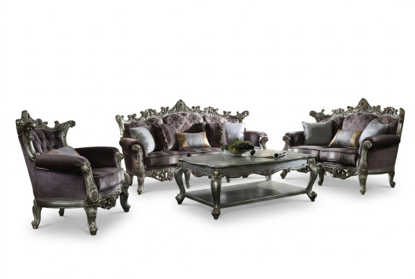 Luxury Furniture Sofa Set Couch Upholstery 3+2+1 Seater with Coffee Table