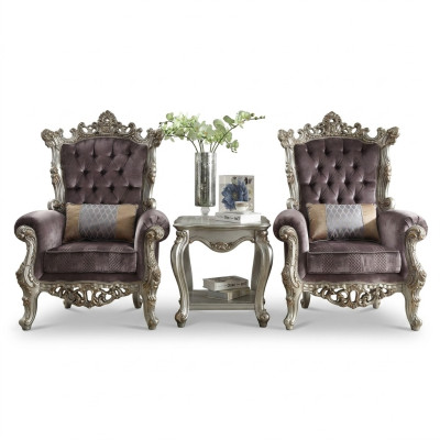1-seater antique style armchair beige baroque wood throne royal armchair