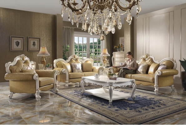Sofa set 3+2+1 seat coffee table set sofa upholstery couch leather 4-piece set