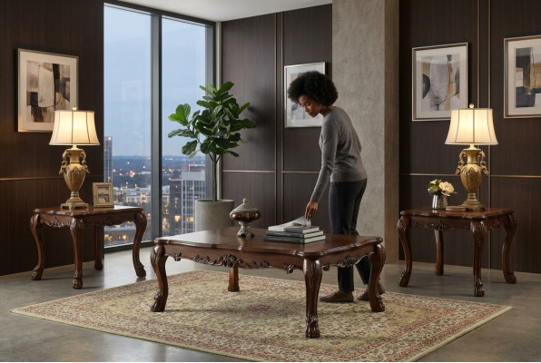 Classic table coffee table baroque side table sofa design living room