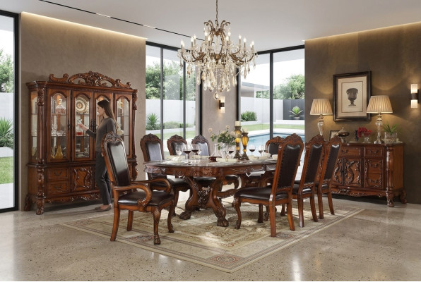 Dining table set dining room wood tables design living room suite