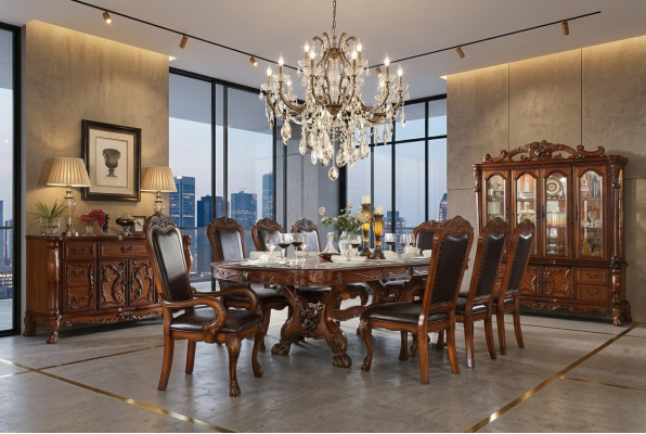 Dining table set dining room wood tables design living room suite