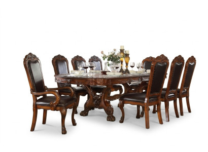 Royal Dining Table + 8x Chairs Complete Dining Room Table Chair 9-piece set.