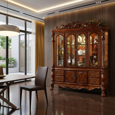 Display cabinet showcase display cabinets living room cabinets show baroque design