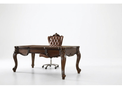 Office set desk executive chair complete office Rococo Baroque 2-piece set