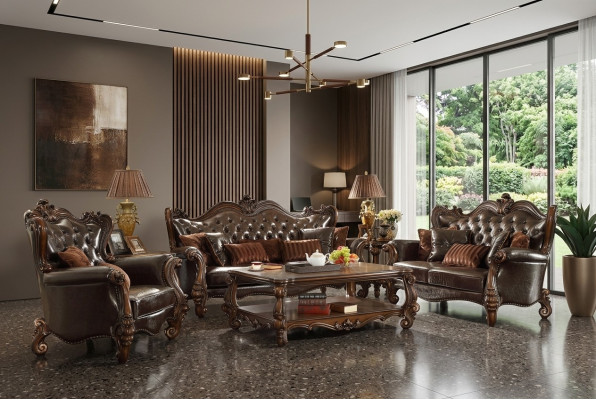 Sofa set 3+1+1 seats leather sofa couch upholstery set sofa set