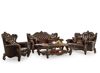 Sofa set 3+1+1 seats leather sofa couch upholstery set sofa set