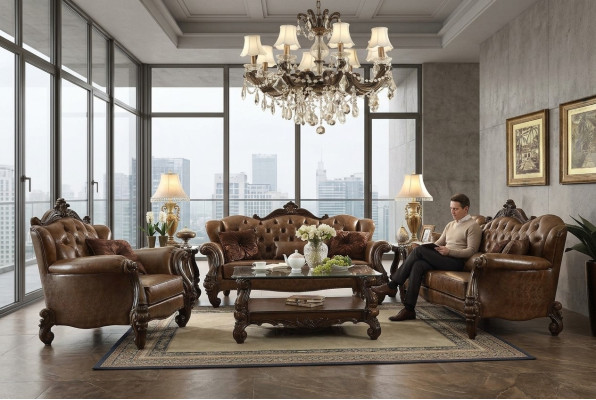 Chesterfield Sofa Couch Upholstery Seat 3+2 Seater Design Sofas Set Couches