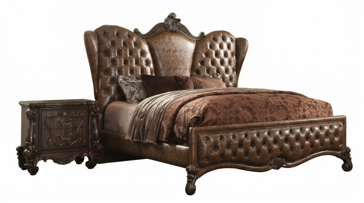Chesterfield Bed 2x Nightstands 3-piece Set Furniture Baroque Rococo Bedroom Set