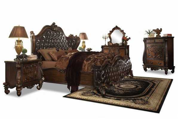 Luxury class bedroom set Baroque Rococo bed decor double bed beds
