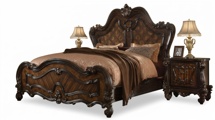 Royal double bed beds + 2x nightstand console complete set new