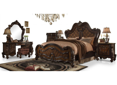 Chesterfield double bed, bed design, luxury beds, baroque antique style.