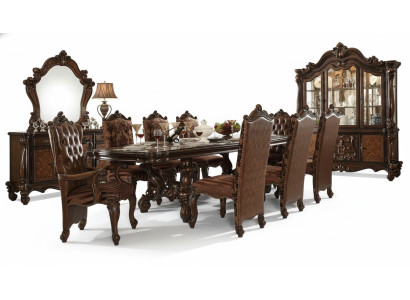 Royal dining table wood luxury tables Rococo Baroque style dining room