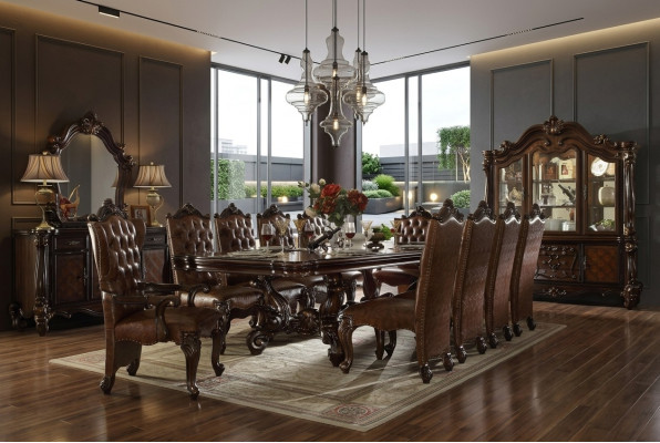 Dining table set dining room living room wood baroque rococo tables