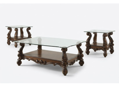 Noble designer coffee table side table decor sofa living room table baroque