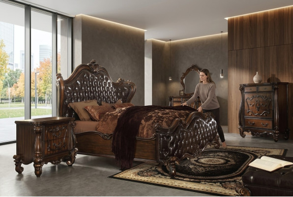 Design bed double luxury decor bedroom beds leather hotel 180x200cm