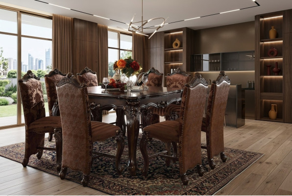 Classic dining table set wood dining room 8x chair set chairs