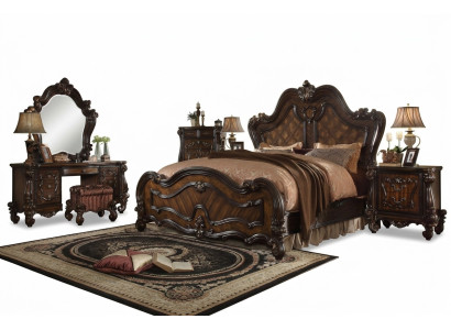 Dressing table mirror stool luxury console bedroom dresser baroque style