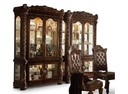 Glass cabinet display case living room display cabinets baroque rococo wood