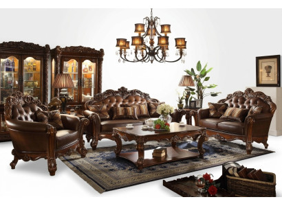 Classic furniture set, sofa set, couch, leather sofa, upholstered 321