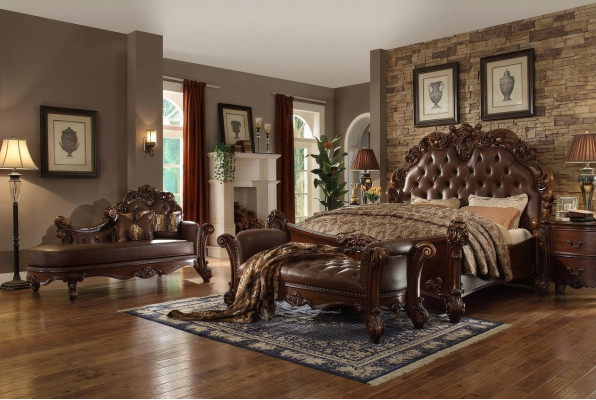 Double bed, bed, marital bed, luxury beds, baroque, rococo, antique style, Chesterfield.